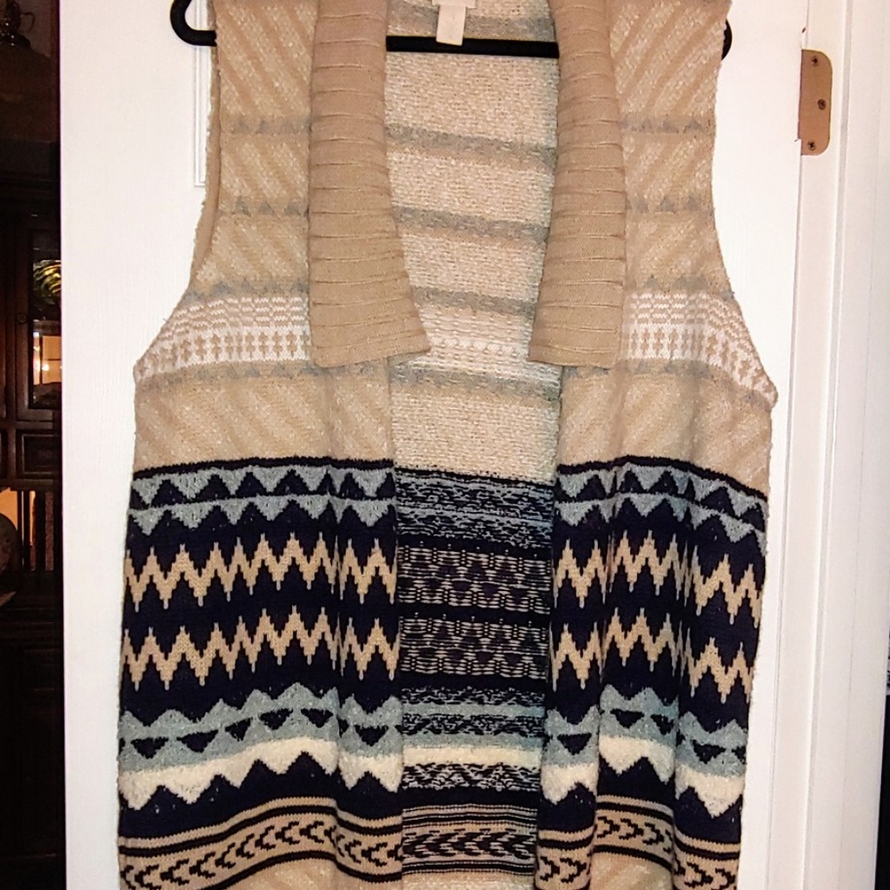 Chico's Duster Cardigan Vest Size 20